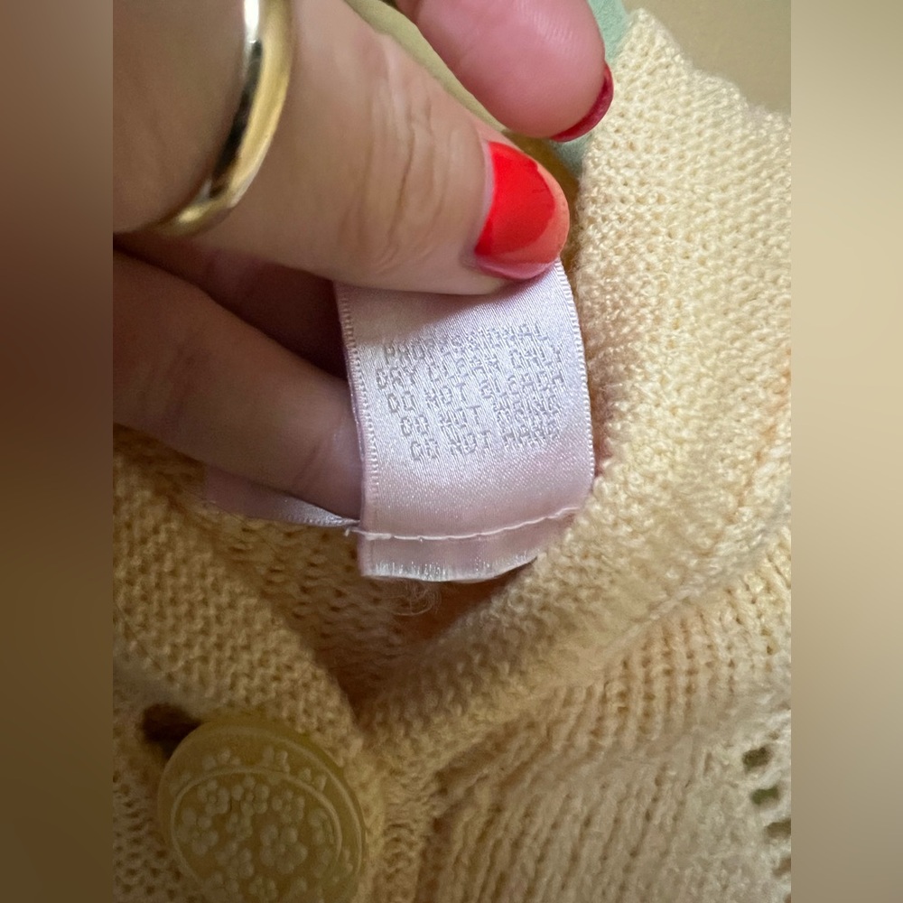 Rebecca Taylor Yellow Lemon Hood Sweater ASO Jessica Simpson - Picture 8 of 8